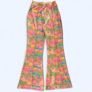Unique Vintage Psychedelic 70s Flare Pants Bell Bottoms